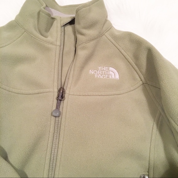 North Face green fleece zip up jackets size small - Picture 3 of 7